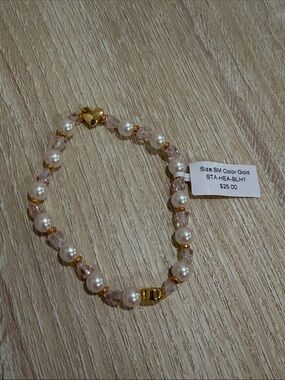 Little Words Project Blush Heart Base Bracelet